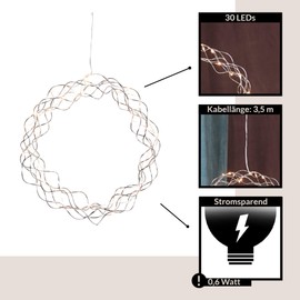 Eglo LED Wreath of Lights Window Light Christmas