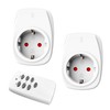 HBN HBN 2X Funksteckdosen mit 1 Fernbedienung, 16A/3.680W Ferngesteuerte Stecker