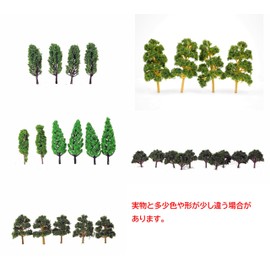 【Good in three directions】手軽に作成 もふもふ 大 森林 ジオラマ 作成セット 芝生シート+6種類 6~約9cm 樹24本セット作成セット (作成セットＡ)
