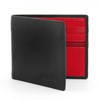 Gryphen Men's RFID Blocking Genuine Leather Wallet (Black/Red)