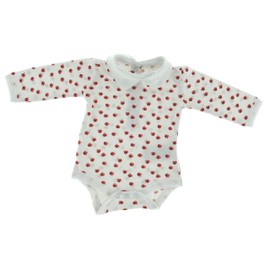 jbc Set of 2 Baby Organic Cotton Bodysuit Toddler 0-24 Months Ladybird Motif, White red pink