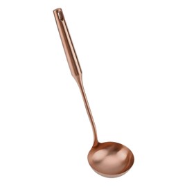 Soup Spoon Kitchen Tools Big Soup Ladle Kitchen Spatula Turner Cooking Tool Stainless Steel Ladle Spoon(Rose Gold 02#)
