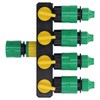 Water Hose Splitter ABS Material 4 Way Stainless Durable Garden