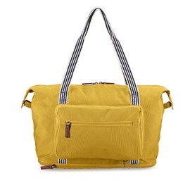 Joules Coast Collection, Unisex, Softside Foldable Packaway Duffle for Travel Or Overnight, Portable, Carry On, One Size, Antique Gold