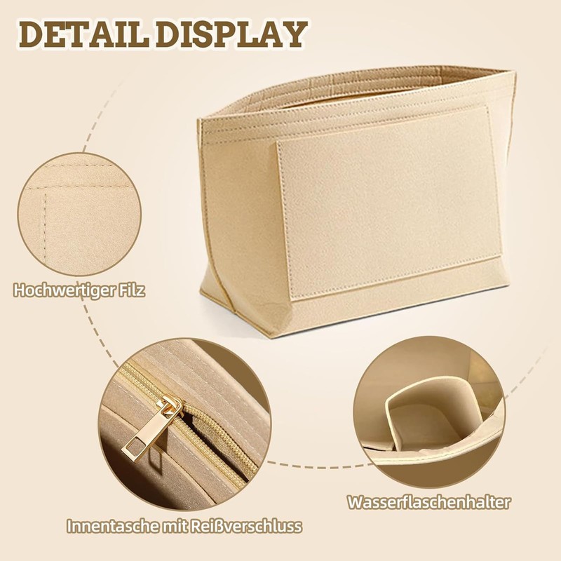 JIAMOEAT Pocket Insert Organiser for Longchamp Le Pliage L -