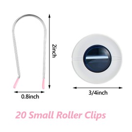 20 Pieces Assorted Hot Roller Clips Replacements, Fits Most Sized Rollers Curlers (Medium)