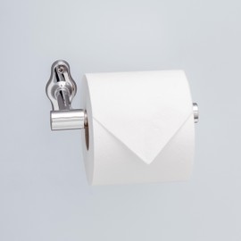 Franklin Brass Calloway (1-Pack) Toilet Paper Holder Polished Chrome Euro Tissue Roll Holder Single Post Toilet Tissue Holder Wall Bathroom Accessories Bath Organization/Storage CLWY51-PC