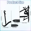 MorningRo 1 Pair IQRA Arabic Metal Bookend Decorative Arabic Metal