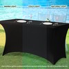 Obstal 6ft Stretch Spandex Table Cover for Standard Folding Tables
