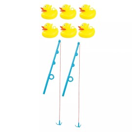 Etna Inflatable Duck Fishing Pond - Indoor/Outdoor Water Toy Party Game,