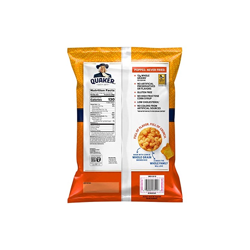 Quaker Rice Crisps Cheddar, 8.5 Oz