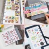 ESJNNK A6 Sticker Sheets, 40-Piece Set, 6-Hole, Double-Sided Peel-Off Paper,