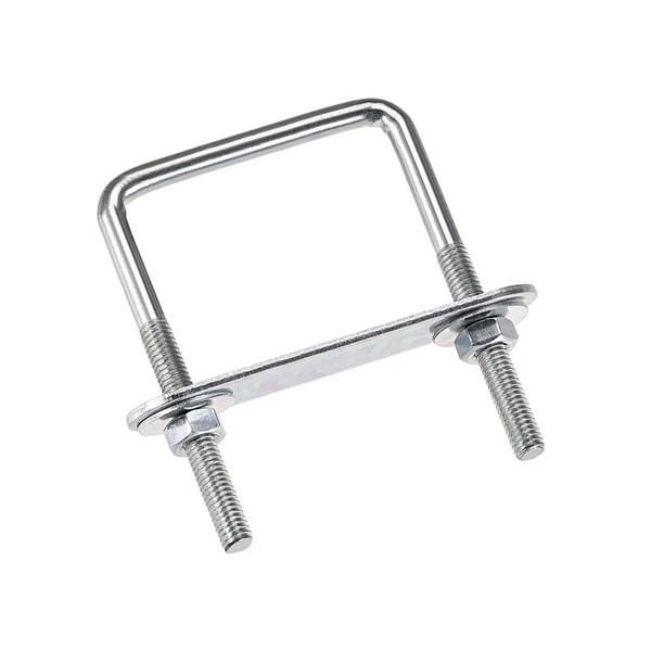 sourcing map Square U-Bolts 2"(50mm) Inner Width Carbon Steel M6