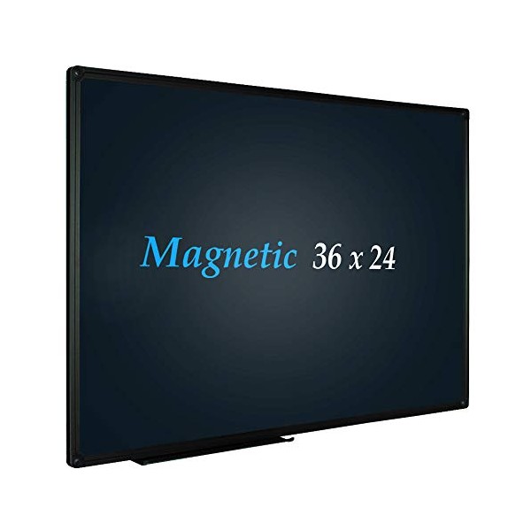 JILoffice Magnetic Black Chalkboard / Black Board 36 x 24