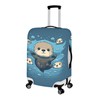 TODIYADDU Cute Sea Otter Luggage Protective Cover Trendy Travel Suitcase