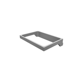 Hailo Holder 3603981 for Inner Bucket 1102429 Light Grey 2.5 Litres | Plastic Holder for Waste Bin | Spare Part Bin | Dimensions: 152 x 115 x 30 mm | Original Accessories (Light Grey)