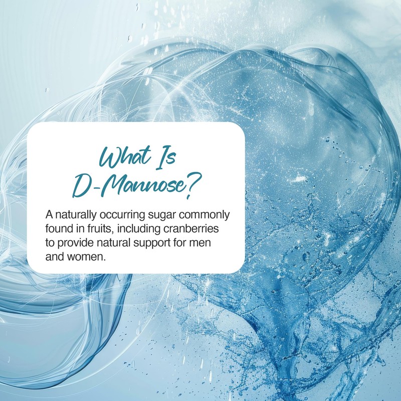 Zipvit D-Mannose Capsules, 1500mg High Strength Supplement for Men and