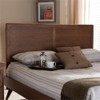Baxton Studio Raya Mid-Century Modern Walnut Brown Finished Wood Full