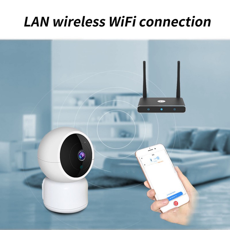 Security Camera WiFi Indoor 2 Way Audio Infrared Night Vision