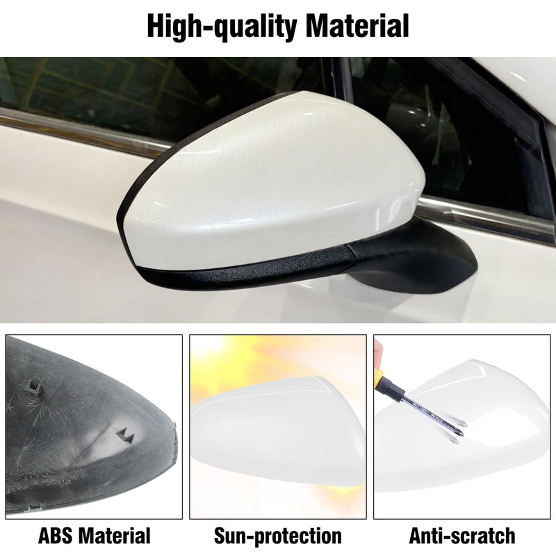 Adzfel Compatible with Ford Fusion Side Mirror Cover Cap 2013