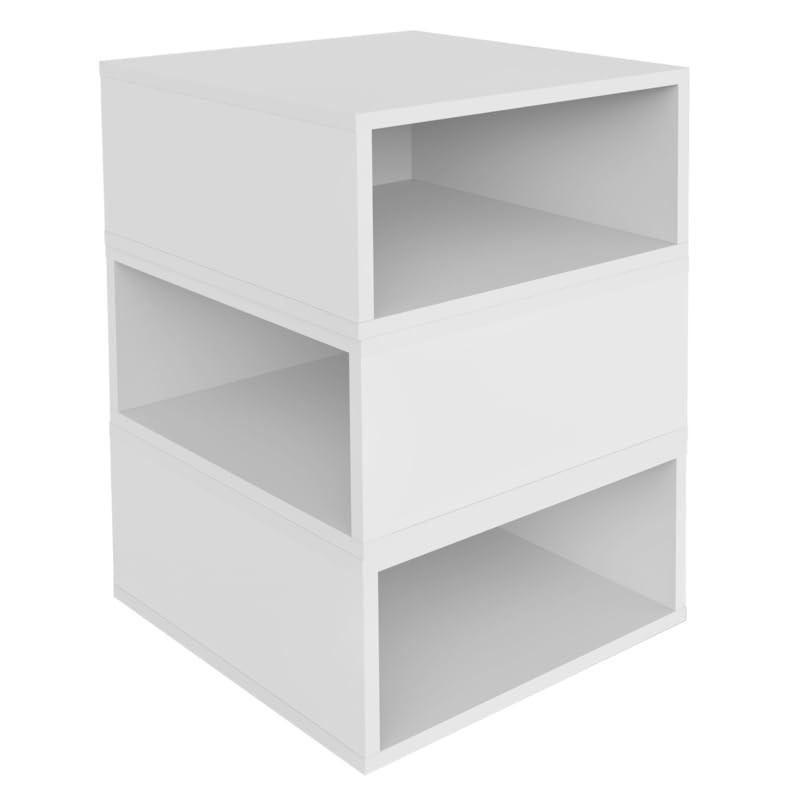 Niche Cubo Half Size Wood Stackable Storage Bookcase Shelf Organizer