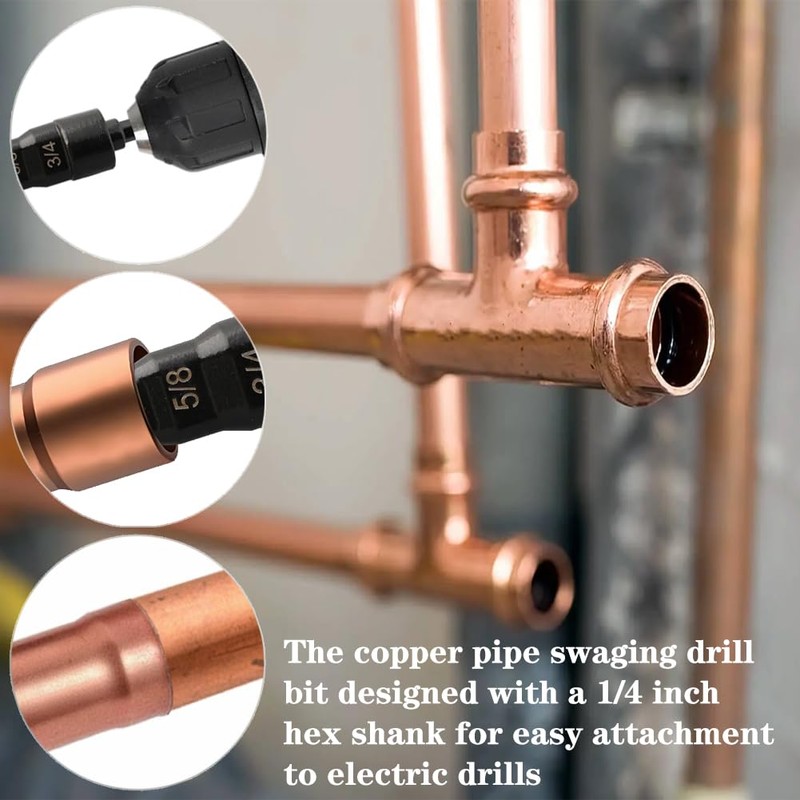 Saipor 2PCS Copper Tube Expander, 5 in1 Air Conditioner Copper