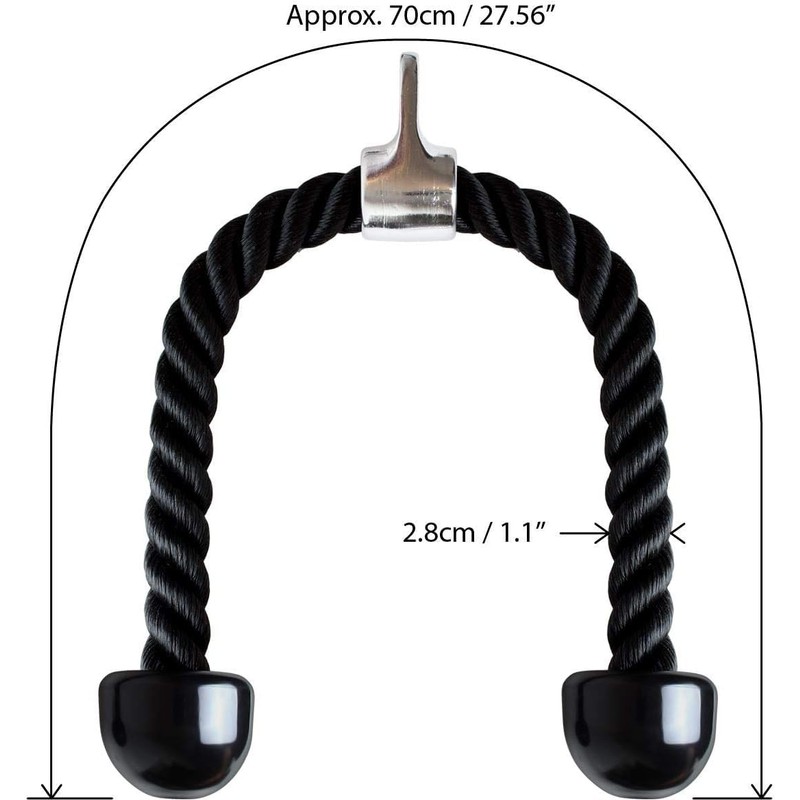 Digi Smash Heavy Duty Tricep Rope, Complete Multi Attachment Perfect