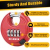 DELSWIN Outdoor Combination Padlock - 4 Digit Heavy Duty Disc