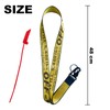 Fashion Letter Keychain Lanyard Industrial Canvas Phone Lanyard Wristlet Keychain