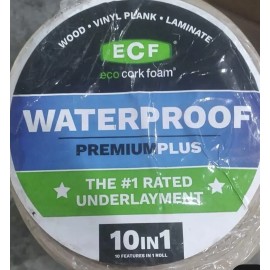 eco+ ECF Underlayment Laminate And Engineered Floor With Cork 36" x 25' 75 sq ft roll