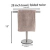 Bath Hand Towel Holder Standing, 13 Inch T-Shape Towel Bar