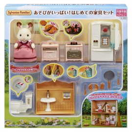Epoch DH-06 Sylvanian Families My First Furniture Set Full of Backgrounds