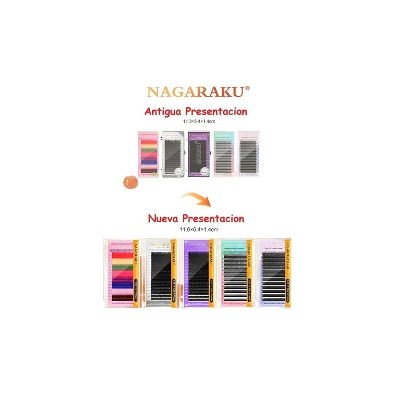 Pestañas De Mink 1x1 Nagaraku Mix