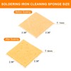 sourcing map 6pcs Soldering Iron Cleaning Sponge 2.36" x 2.36"