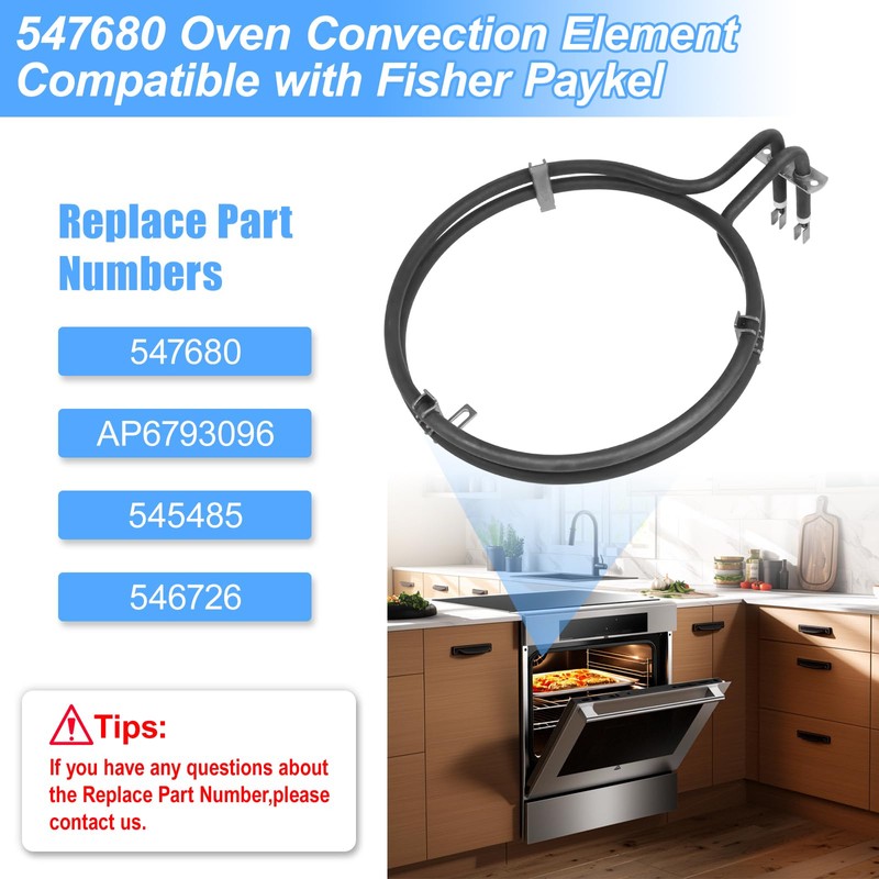 UPGRADED 547680 Oven Heating Elements Compatible with Fisher & Paykel