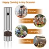 Electric Pepper Grinder & Salt Mill - Battery Operated Stainless