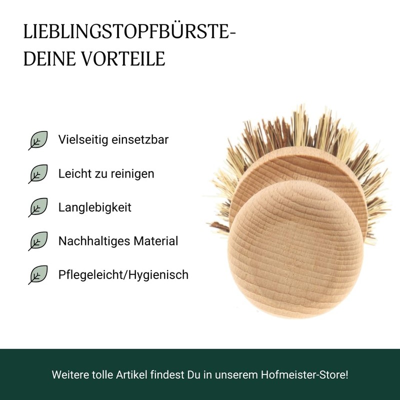Hofmeister Holzwaren Pot Brush, Genuine Union, No Print, 5 cm