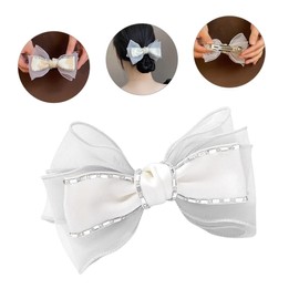 minkissy Bows for Girls Hair Clip Hook Women Hair Accessory Ribbon Bow Hair Accessory Hair Bow for Women