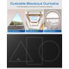 100% Blackout Curtains, Portable No Drill Window Shades, DIY Blackout