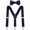 DonDon Boys' Braces Bow Tie Set Elastic and Adjustable Length