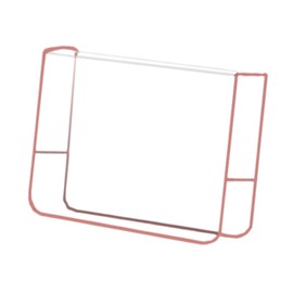 Perfeclan Salon Chair Cover,Hairdressing Chair Back Cover with Pink Edge,Clear Fits Standard Square Hairdressing Chairs for Barber Shop, 51x40x12cm