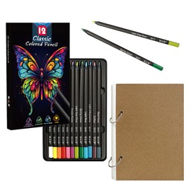 72Pcs Sketching Pencils Set - Drawing Sketch Kit includes 12 Colored Pencil & 60 Sheets Sketchbook, Gifts for Adults Teens Girls Boys Kids Art Beginners