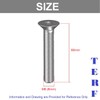 TERF® M8 X 60mm Hex Socket Countersunk Machine Screw M8