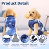 Soft Surgery Recovery Suit for Female/Male Dog Cat, Bandana Set