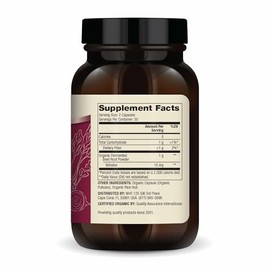 Dr. Mercola Suplemento dietético de remolacha fermentada orgánica, 30 porciones (60 cápsulas), sin OMG, sin soja, sin gluten, USDA orgánico