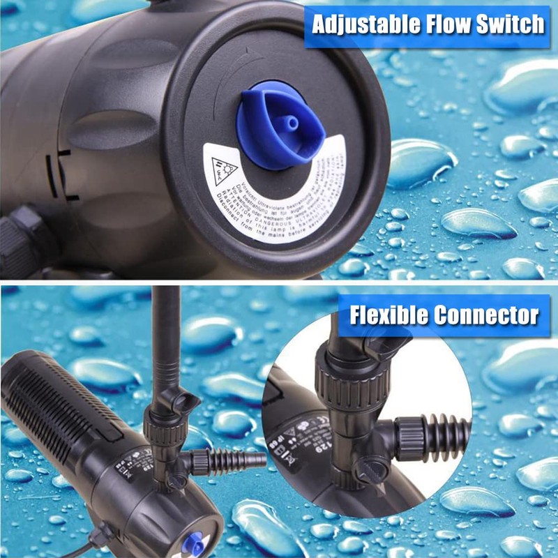 TRUPOW 110v 265GPH Submersible Garden Pond Filter Water Fountain Pump