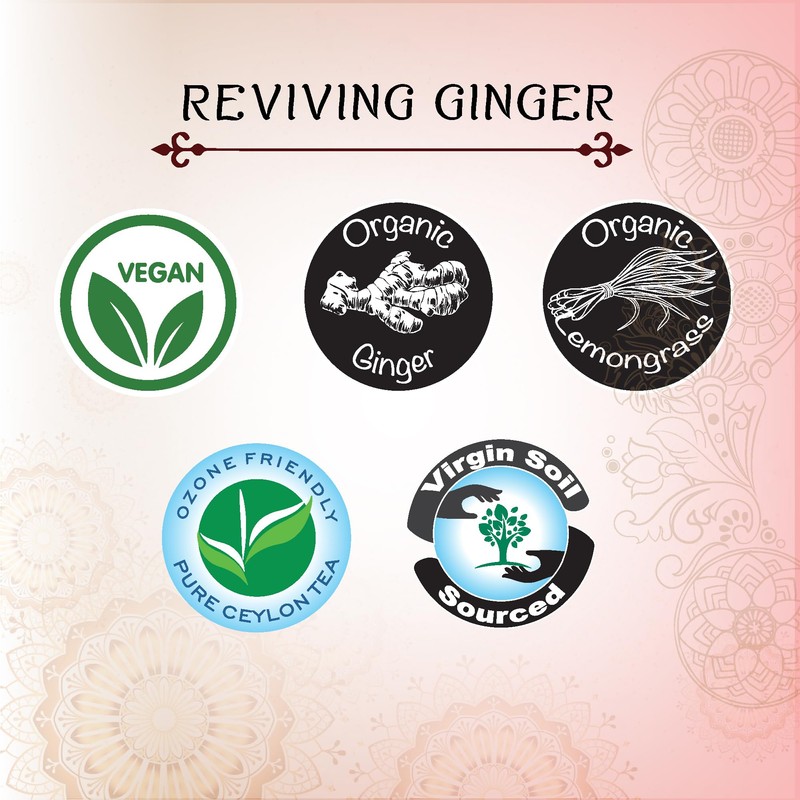 TERAPY Ceylon Ginger and Honey Tea - 100% Natural Ayurvedic