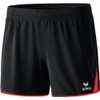 erima Damen Shorts 5-Cubes ohne Innenslip, Schwarz/Rot, 40, 615409