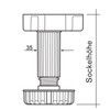 SO-TECH® Base Feet, 200 mm, Adjustable