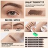 6Pcs Eyebrow Pencils for Women Wooden Hard-Core Eyebrow and Eyeliner